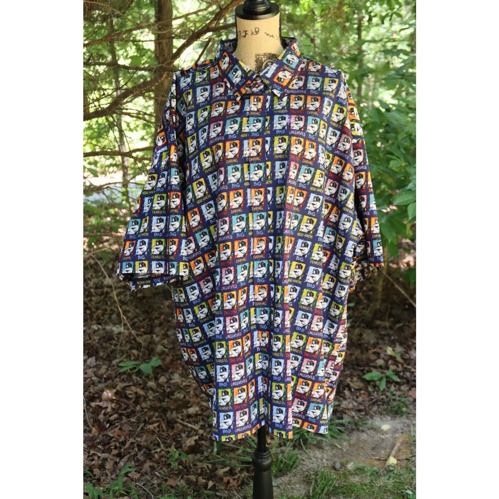 Men's Big Dogs Shirt Button Down 4XL Big & Tall